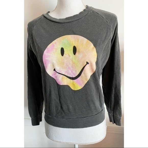 Wildfox • Psychedelic Smiley Face Sweatshirt - Picture 2 of 6